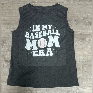 Baseball Graphic Tank Top for Mom size large